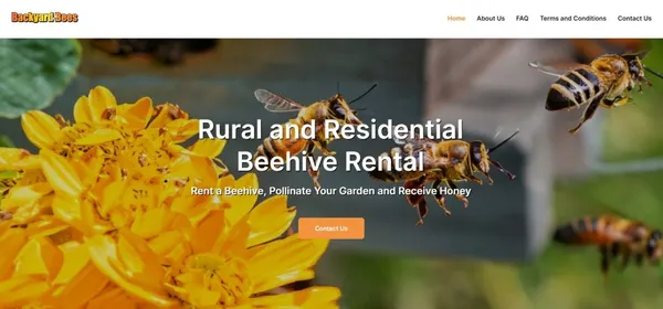 Backyard Bees website