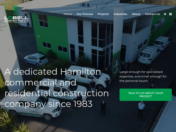 Lobell Construction website