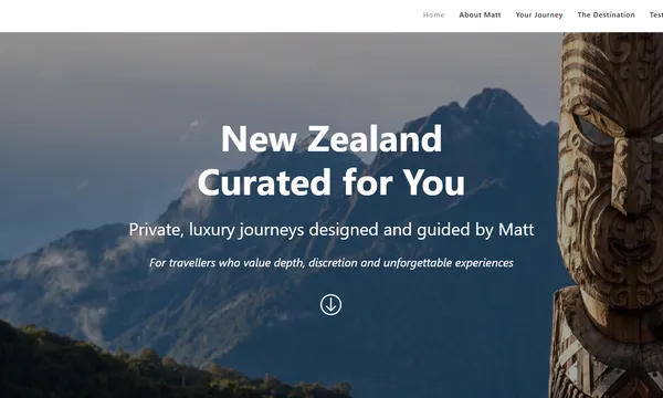 New Zealand Curated website